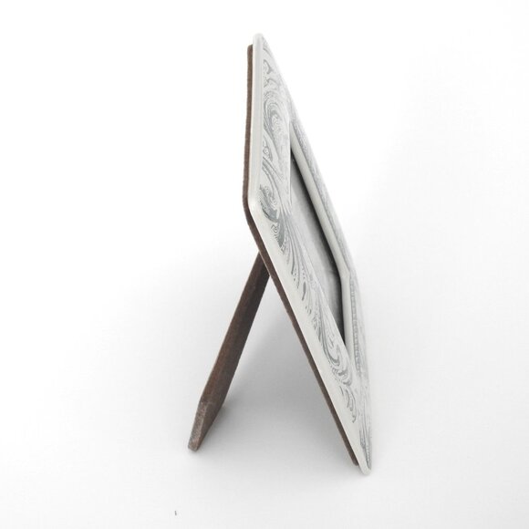 Vintage Charpente Ceramic Tabletop Picture Frame Victorian Floral French Lily - Picture 5 of 7